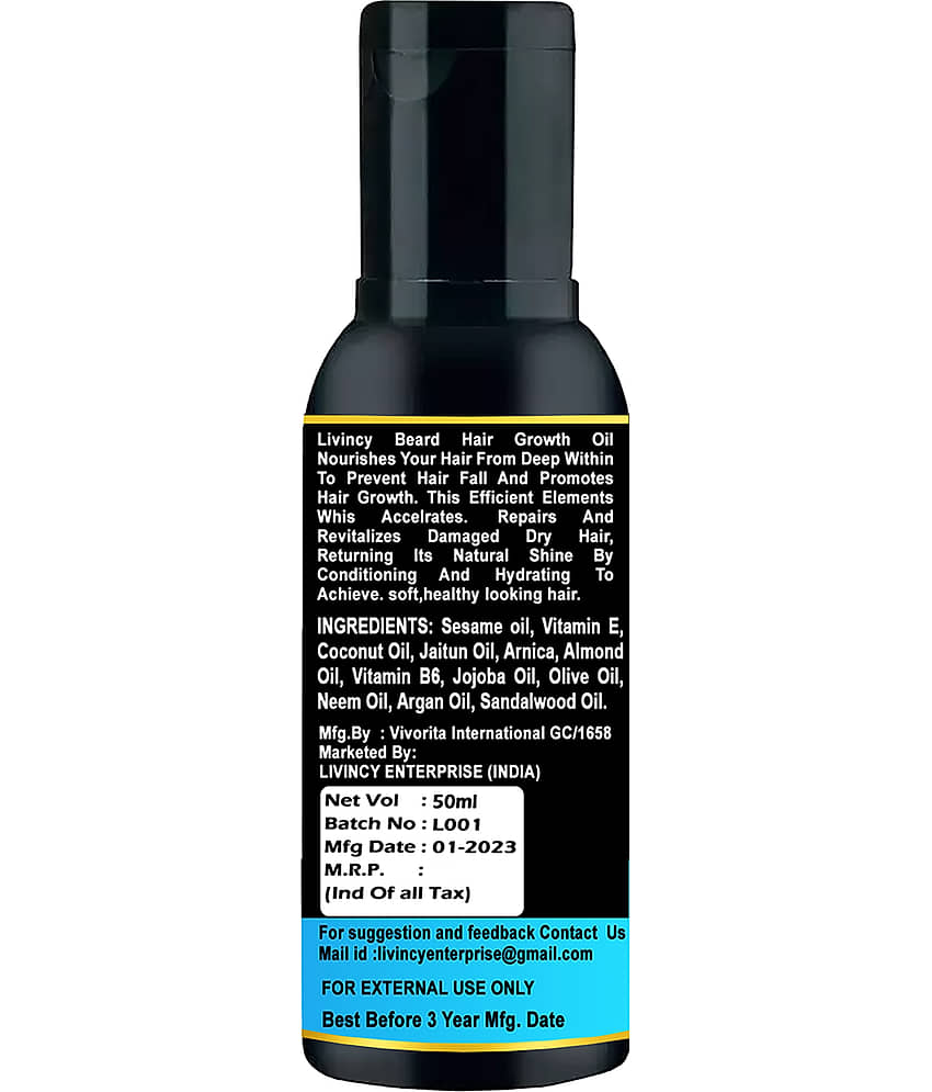 LIVINCY Argan Oil Promotes Beard Growth Beard Oil 100 ml view 2