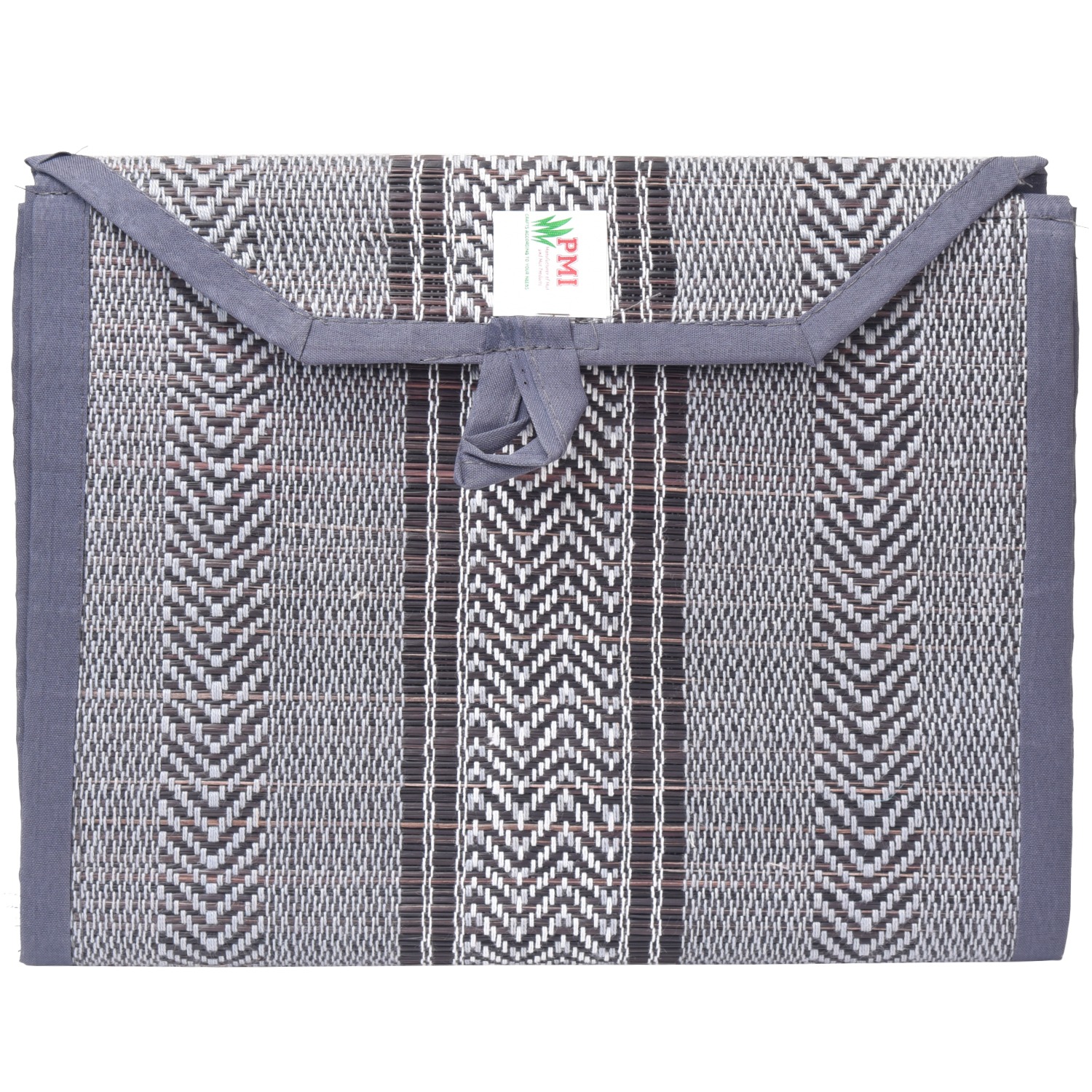 Handloom Cotton Wall Pocket Organizer - Stylish Grey Storage Solution for Home & Office
