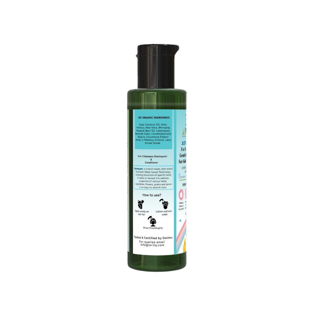 MrilQ Just for Kids | Mild Conditioning Shampoo | Daily Use |No Tears | Heals Itchy Scalp & Cradle Cap | Sulphate, Paraben & SLS Free view 2