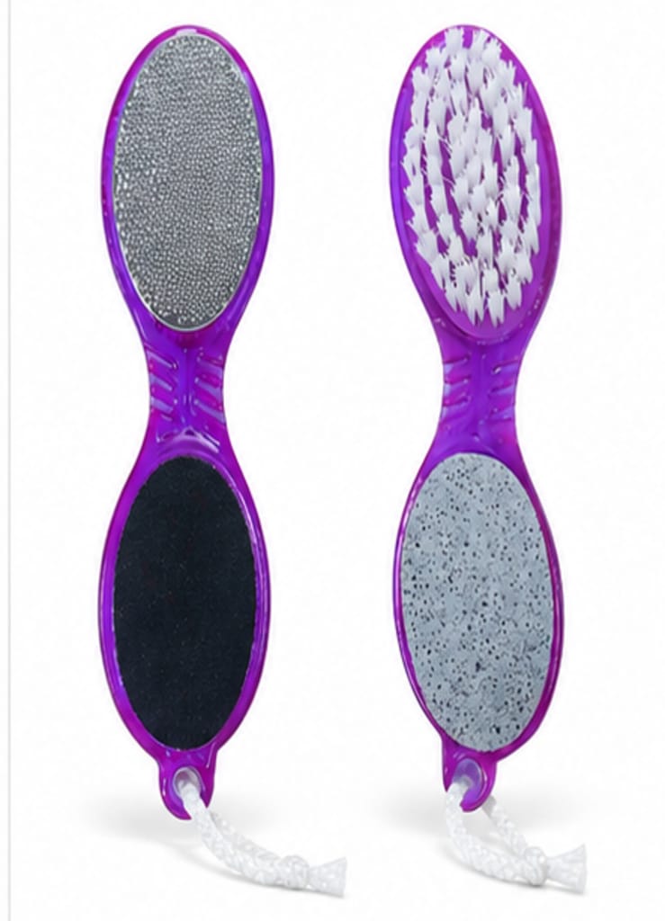 Legise 4-in-1 Foot Scrubber for Women & Men | Dead Skin Remover | Pumice Stone with Foot File & Nail Cleaner | Pedicure Tool for Cracked Heels view 2