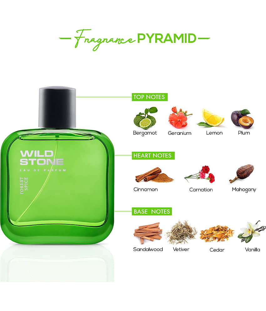 Wild Stone Forest Spice Deodorant 150ml and Perfume 100ml Combo for Men view 2
