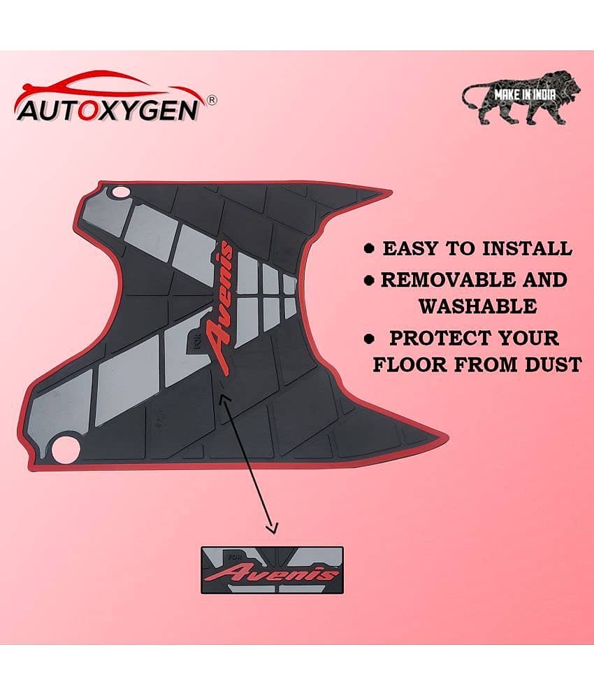 AUTOXYGEN Anti skid Scooter/Scooty Foot Mat Rubber Floor Mat Accessories_1 for Avenis 125 BS-6 (Black, Grey & Red) view 2