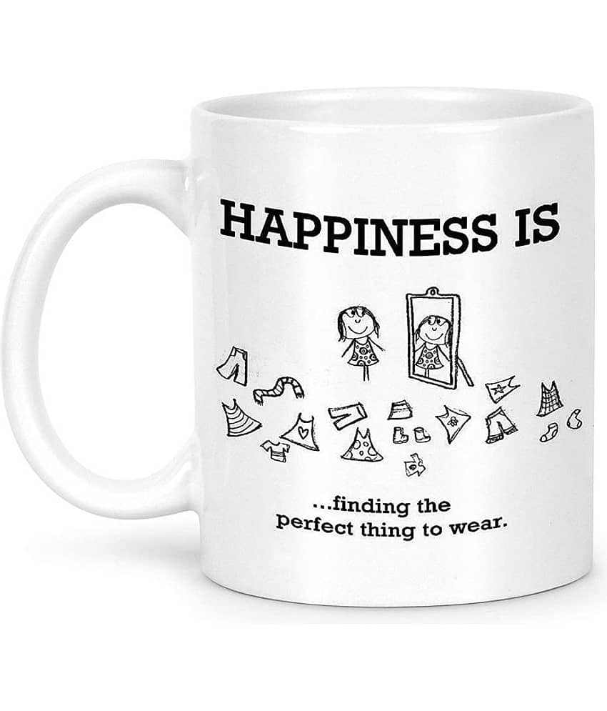 Idream Quote Printed Ceramic Coffee Mug 1 Pcs 330 mL view 2