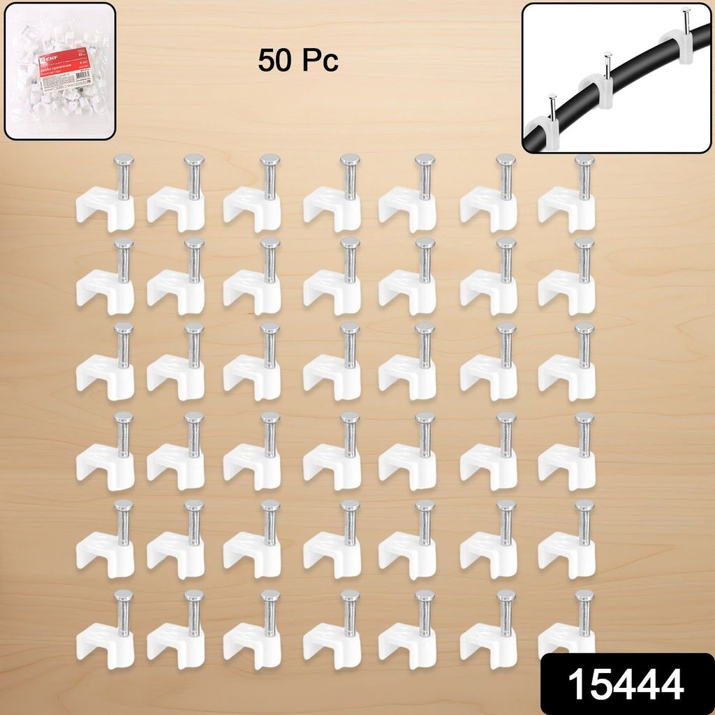 Nail Cable Clips for Wire Management (10mm & 50 Pc) view 2