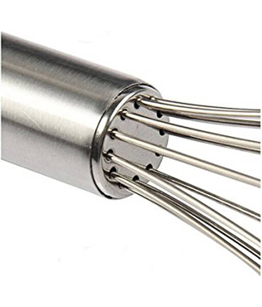 JISUN Stainless Steel Egg Whisk, Beater, Whisker & 2 Vegetable Masher / Pav Bhaji Masher / Potato Masher Silver Kitchen Tool Set view 2
