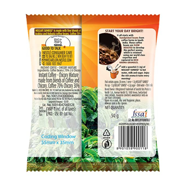Nescafe Sunrise Coffee 50 Gms view 2