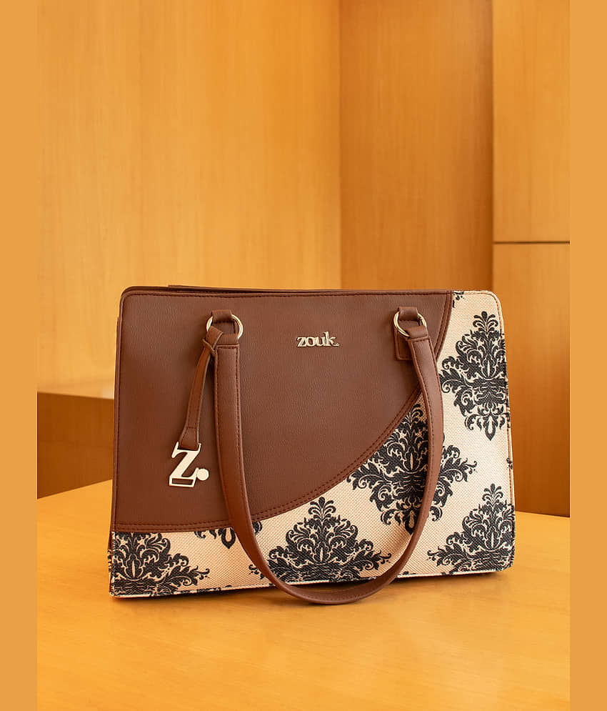 Zouk Tote Bag Jute Set of 1 ( Cream ) view 2