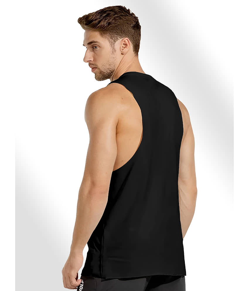 FTX Pack of 4 Polyester Gym Vest For Men ( Black ) view 2