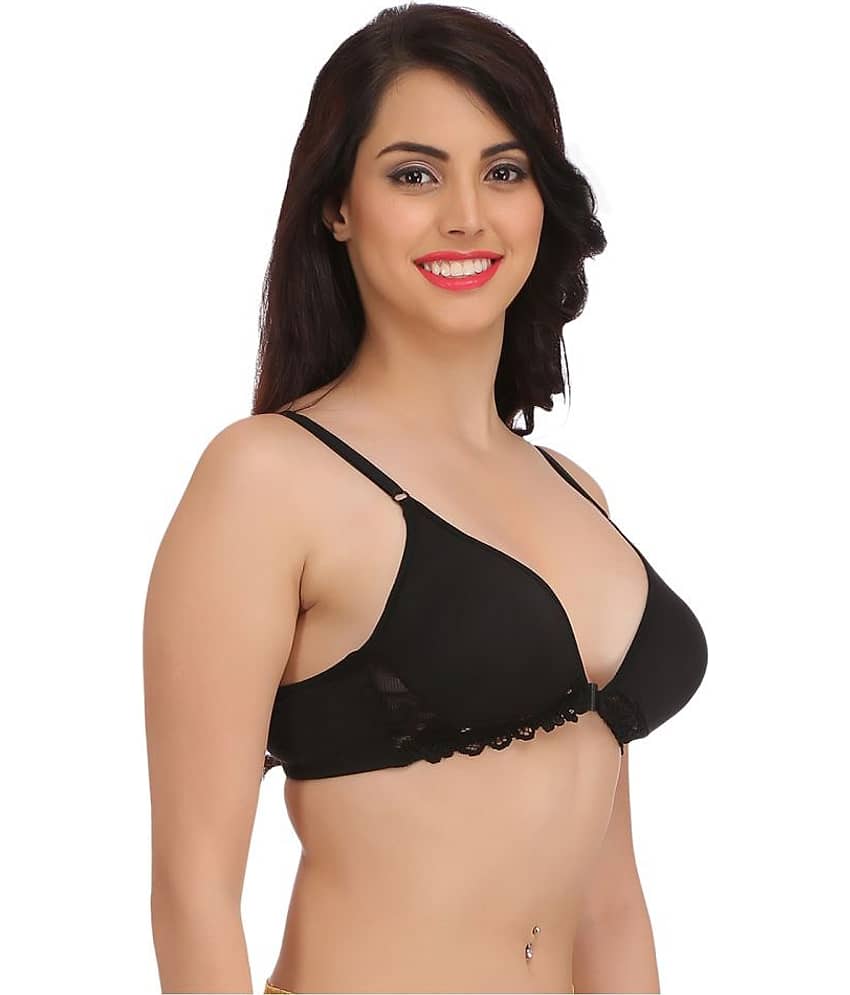 Clovia Poly Cotton Plunge Bra view 2