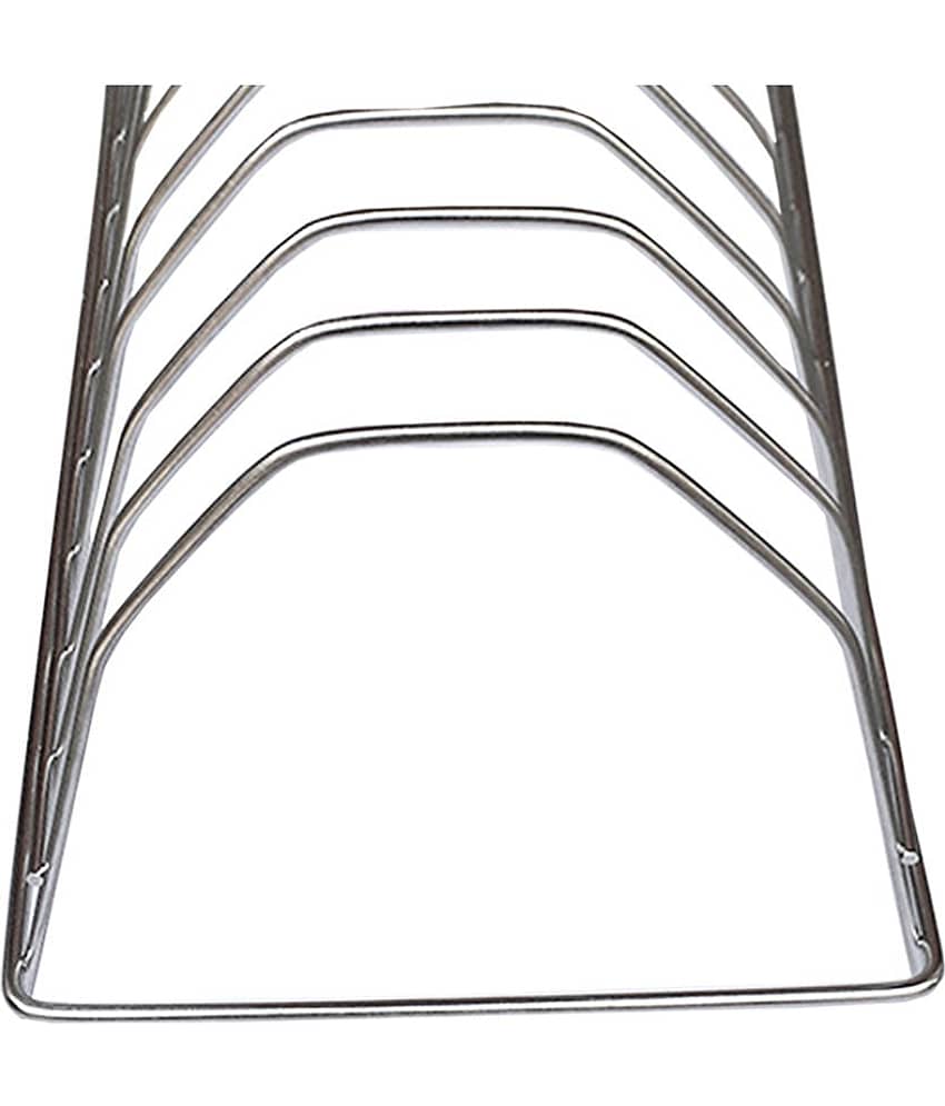JISUN - Silver Stainless Steel Storage Racks ( Pack of 3 ) view 2