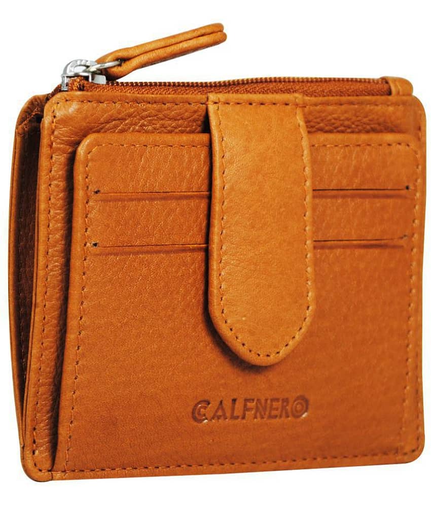 Calfnero Men's Genuine Leather Card Case view 2
