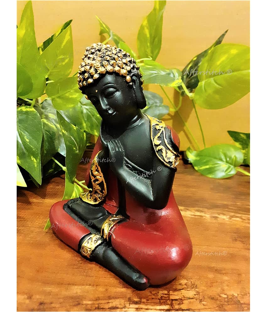 AFTERSTITCH Maditation Gautam buddha idol statue in Vastu & Fengshui Figurines 13 cm (Pack of 1) view 2