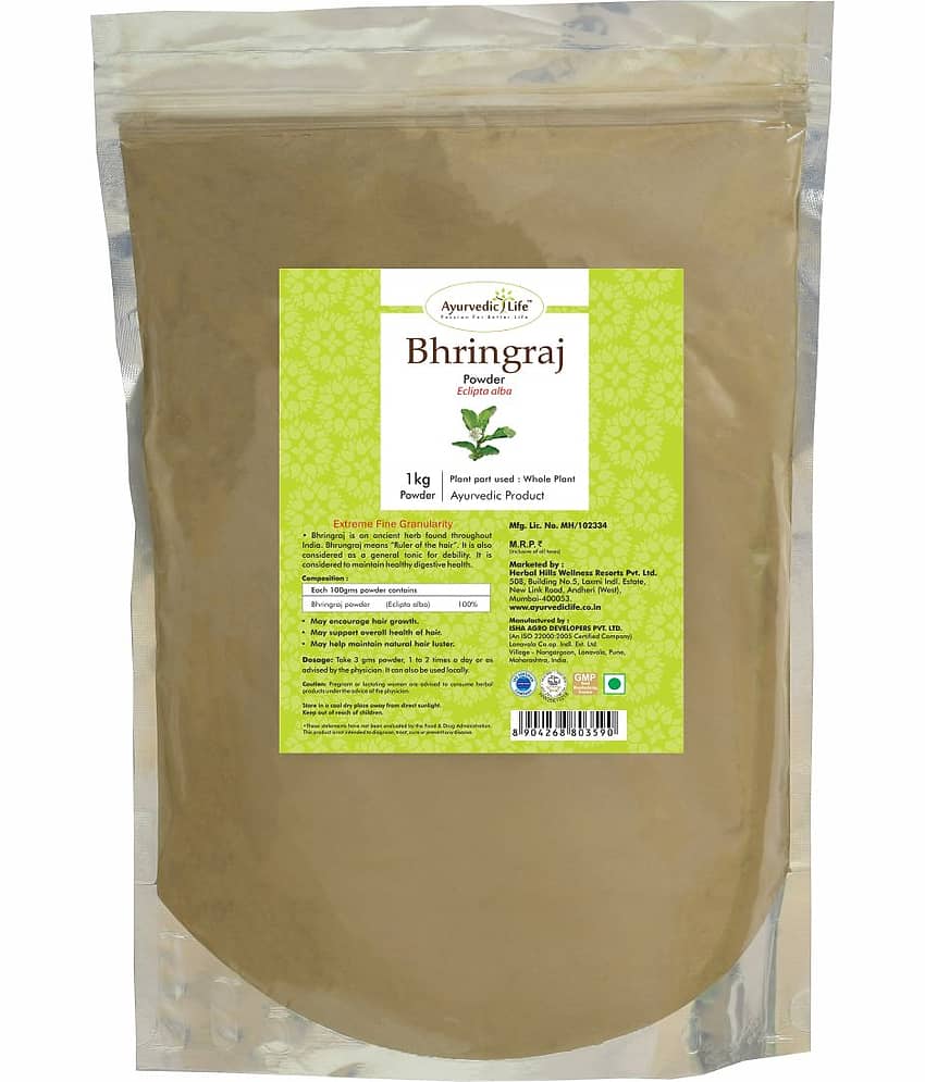Ayurvedic Life Bhringraj Powder 1 kg Pack of 2 view 2