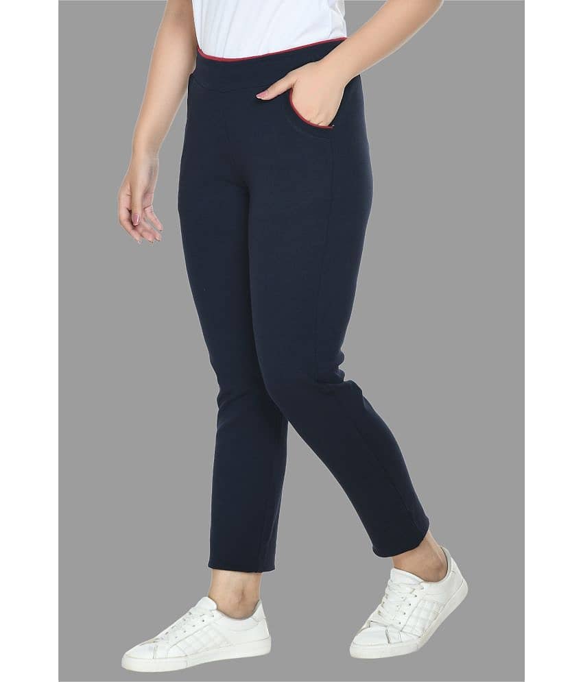 PREEGO - Cotton Blend Slim Fit Red Women's Jeggings ( Pack of 1 ) view 2