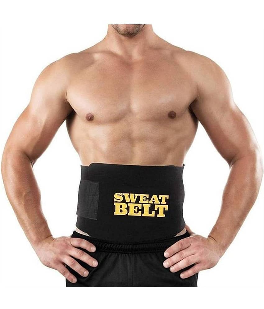 Sweat Slim Belt Free Size for Man and Women Fat Burning Sauna Waist Trainer - Promotes Healthy Sweat, Weight Loss, Lower Back Posture(Free Size)(Both Man and Women) view 2