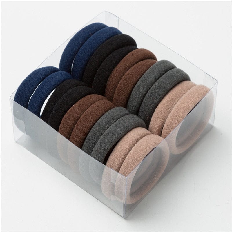 Sincere Elastic Dark Colors Hair Rubber Bands Polytail Ties Strechable Bands For Women and Girls (Pack of 30 Pcs) (Multicolour, 30) view 2
