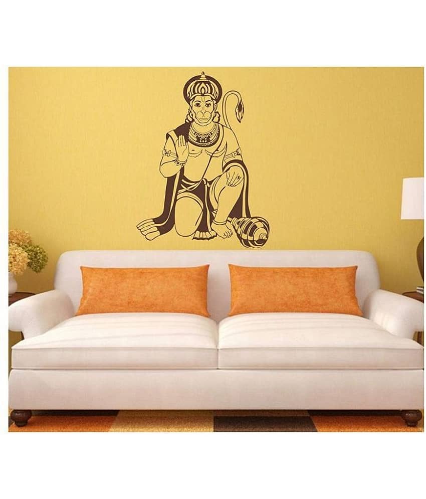 Asmi Collection Jai Hanuman Religious & Inspirational Sticker ( 80 x 60 cms ) view 2