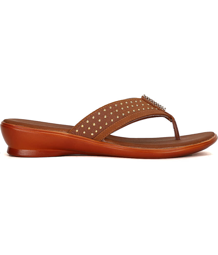 Bata Brown Women's Flats view 2