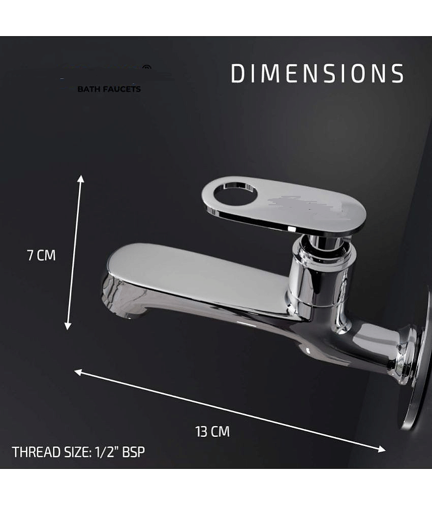 Bathfax Brass Bathroom Tap (Bib Cock) view 2