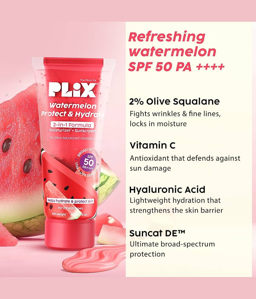 The Plant Fix Plix Guava Cleanser & Watermelon dual sunscreen & Guava lip tinted balm (3 Items in the set) view 2