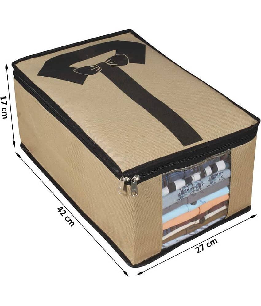 SH. NASIMA Non Woven Shirt Stacker Closet Organizer With Zip For T-shirts, Shirts & Clothes(Pack of 6) view 2