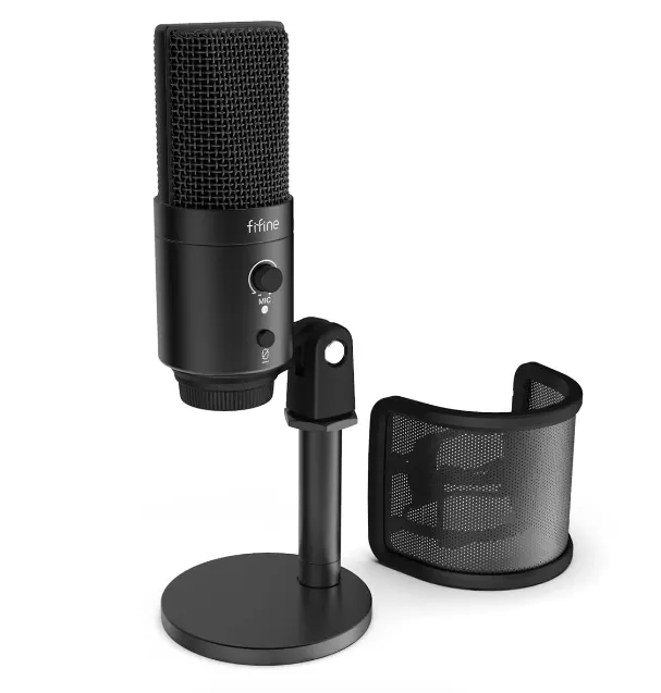 (Refurbished) FIFINE K683B - USB Desktop Microphone (With Desk Stand) view 2