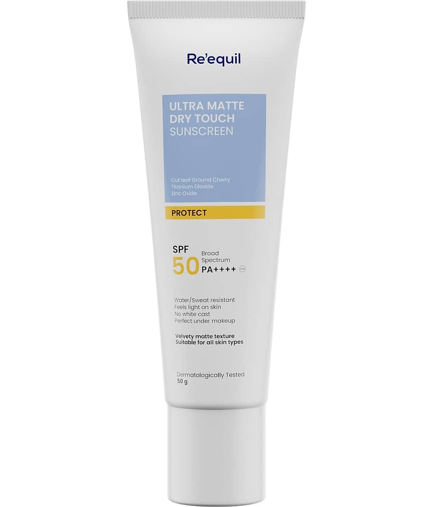 Re'equil Ultra Matte Dry Touch Sunscreen SPF 50 PA++++ 50gm ( Pack of 1 )