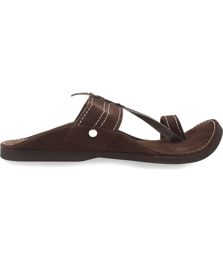 rajeraj Brown Men's Kolhapuris view 2