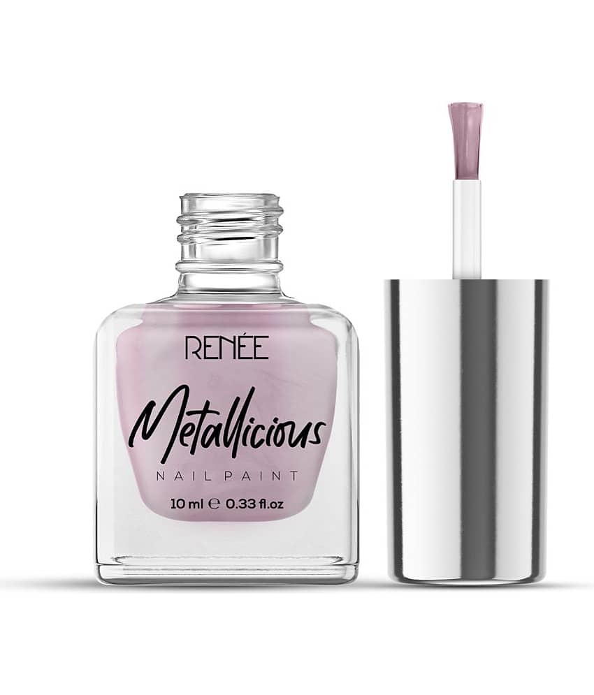 RENEE Metallicious Nail Paint Light Chestnut, Quick Dry, Chip Resistant (Light Chestnut,10ml) view 2