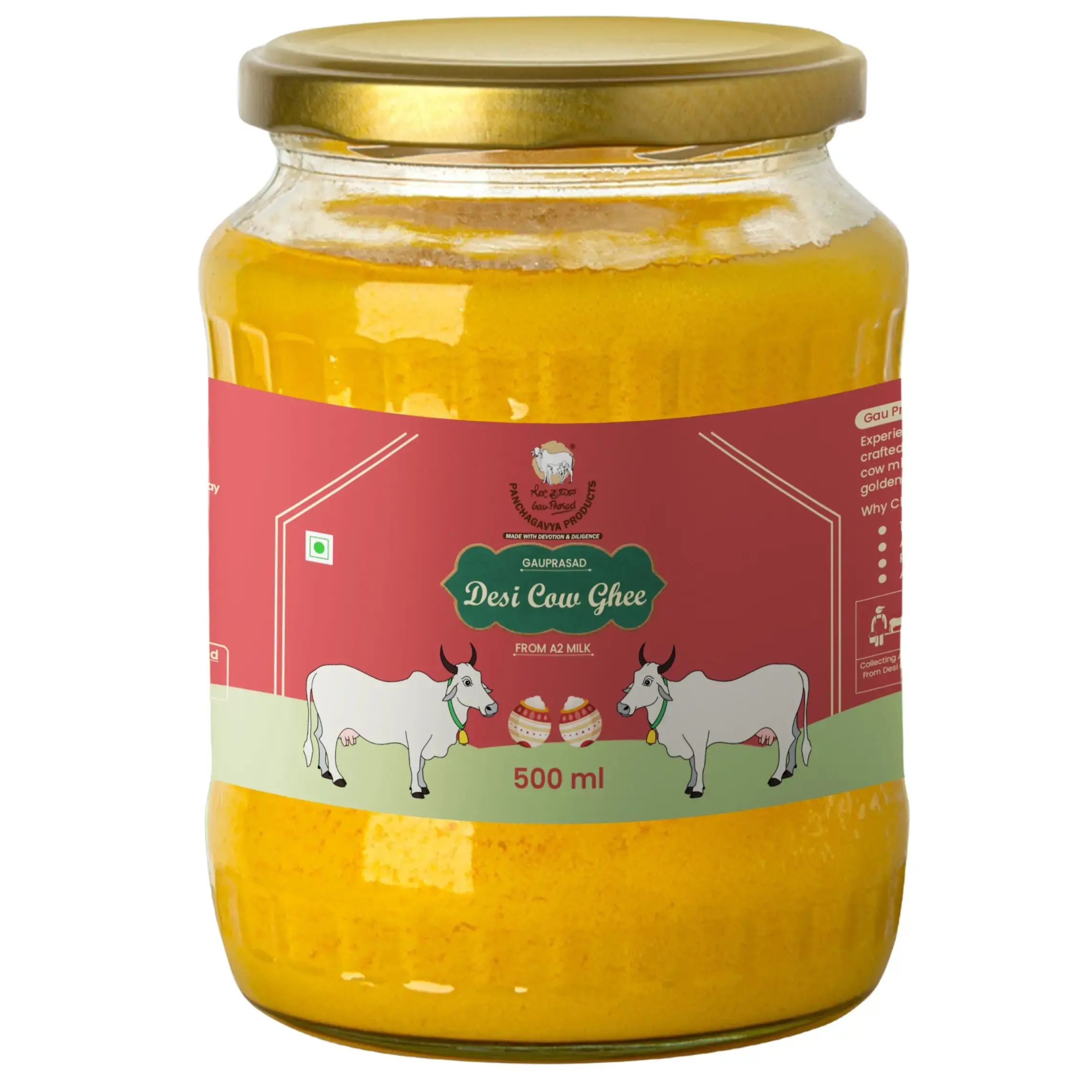 Desi Cow (A2) Ghee 500 GRAM