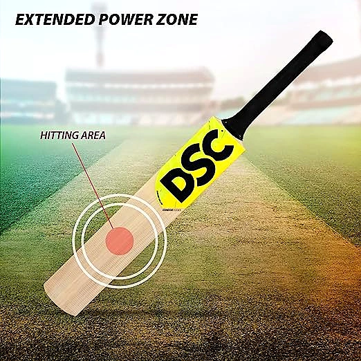 DSC Wildfire Flicker Kashmir Willow Cricket Bat for Tennis Ball Cricket: Lightweight with Massive Edges and Extended Power Zone (Size - FS) by Total Sporting And Fitness Solutions Pvt Ltd view 2