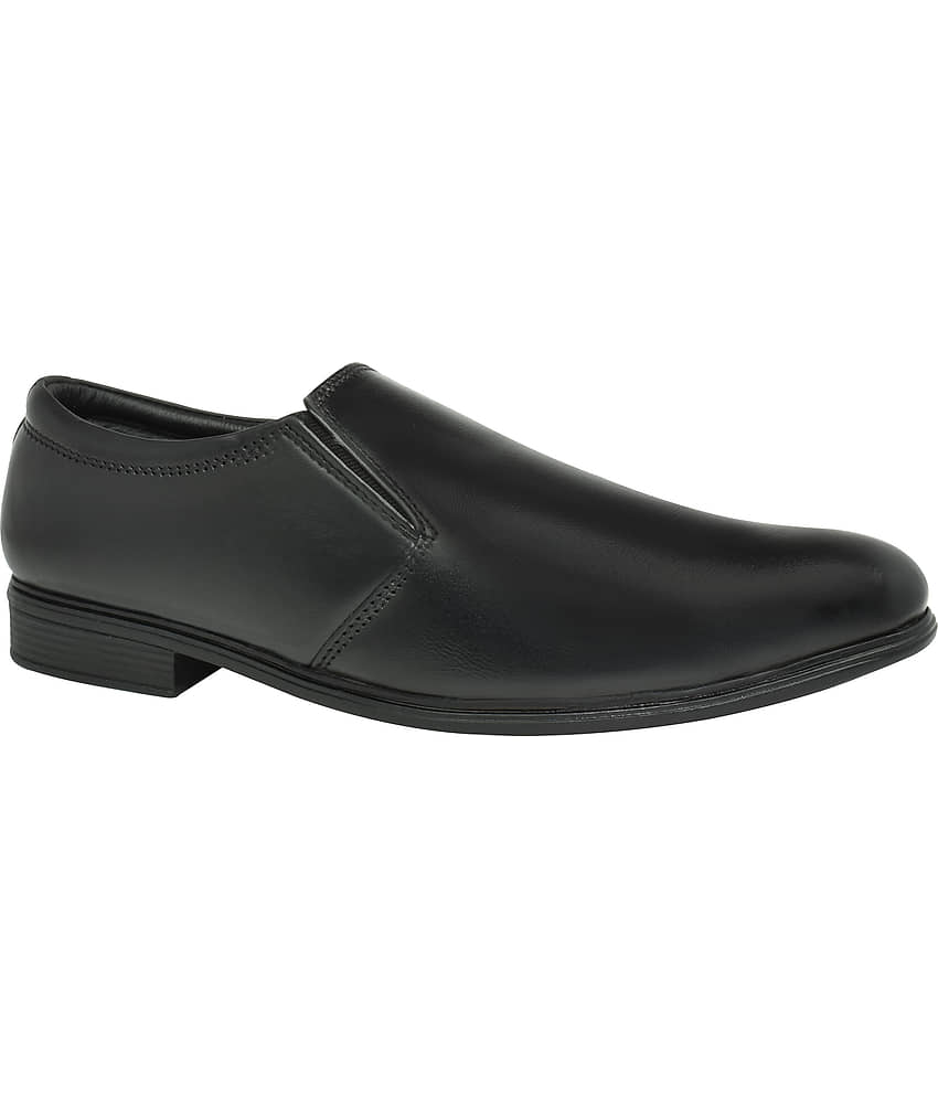 Ajanta Black Men's Slip On Formal Shoes view 2