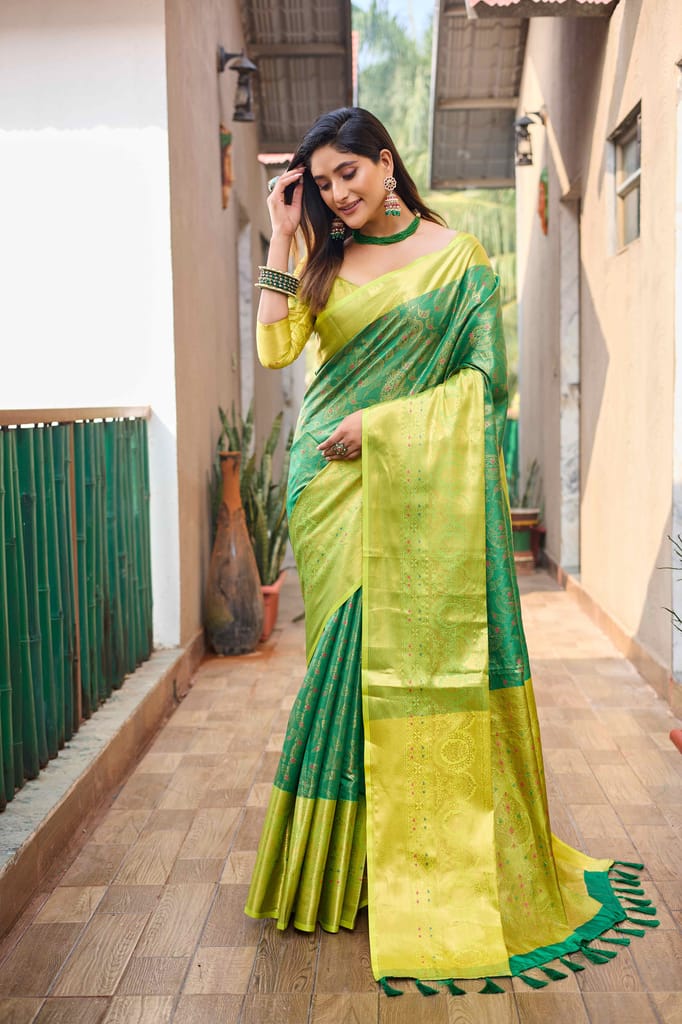 FAB ZONE Customize Your Style: Personalized Perfection: Unstitched Saree and Blouse Pairings