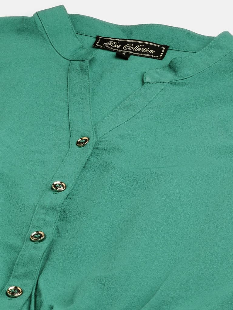Green Belted Basic Jumpsuit view 2