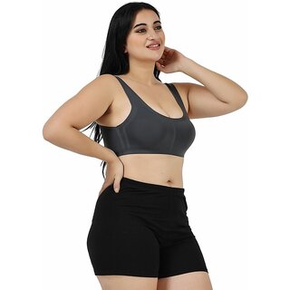 Women Cami Bra Lightly Padded Bra(Grey) view 2