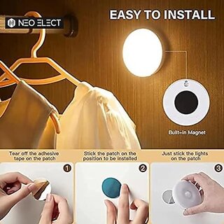 Neo Elect Motion Sensor Light Indoor for Home Cupboard Cabinet Bedroom Wardrobe Stairs Kitchen Fridge view 2