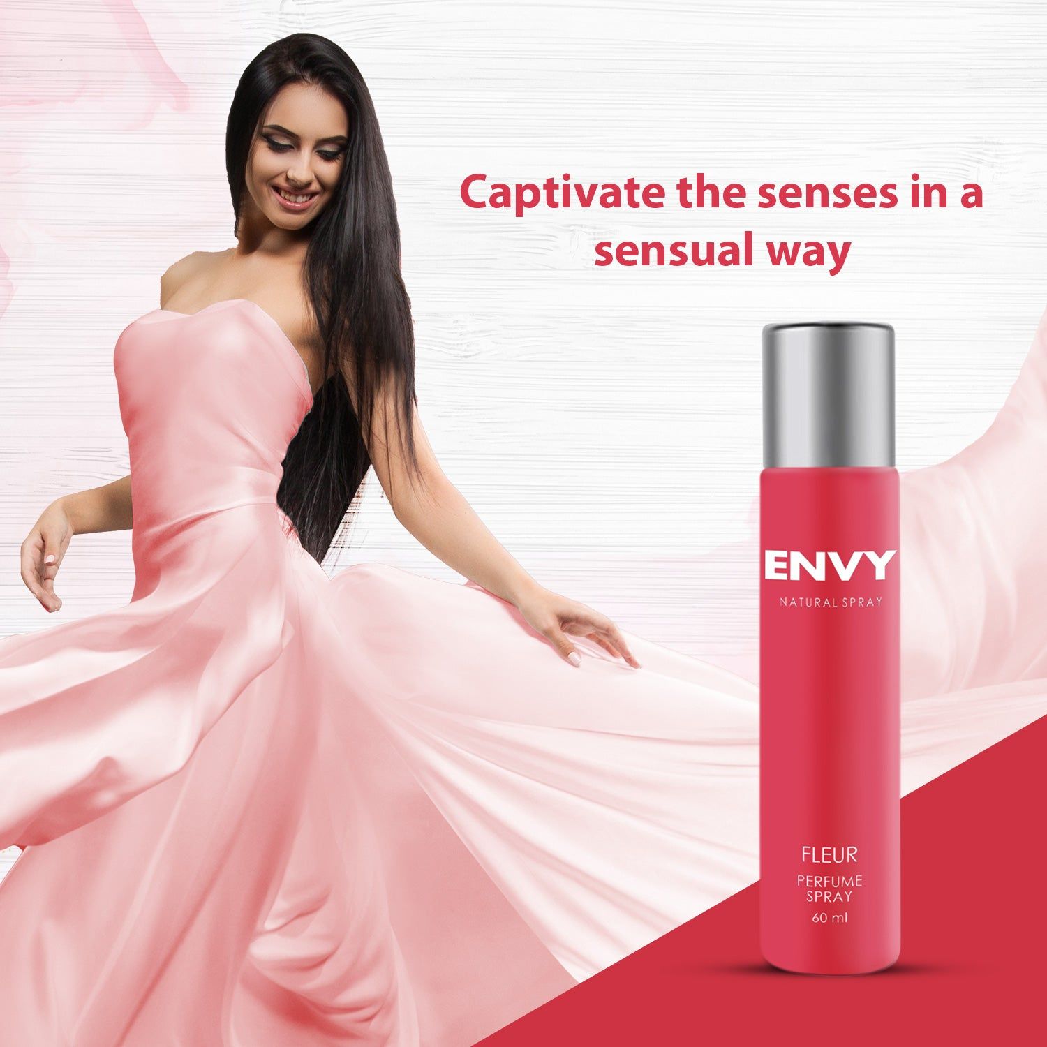 ENVY Pack of 2 Fleur Perfumes for Women - 60ml Each view 2