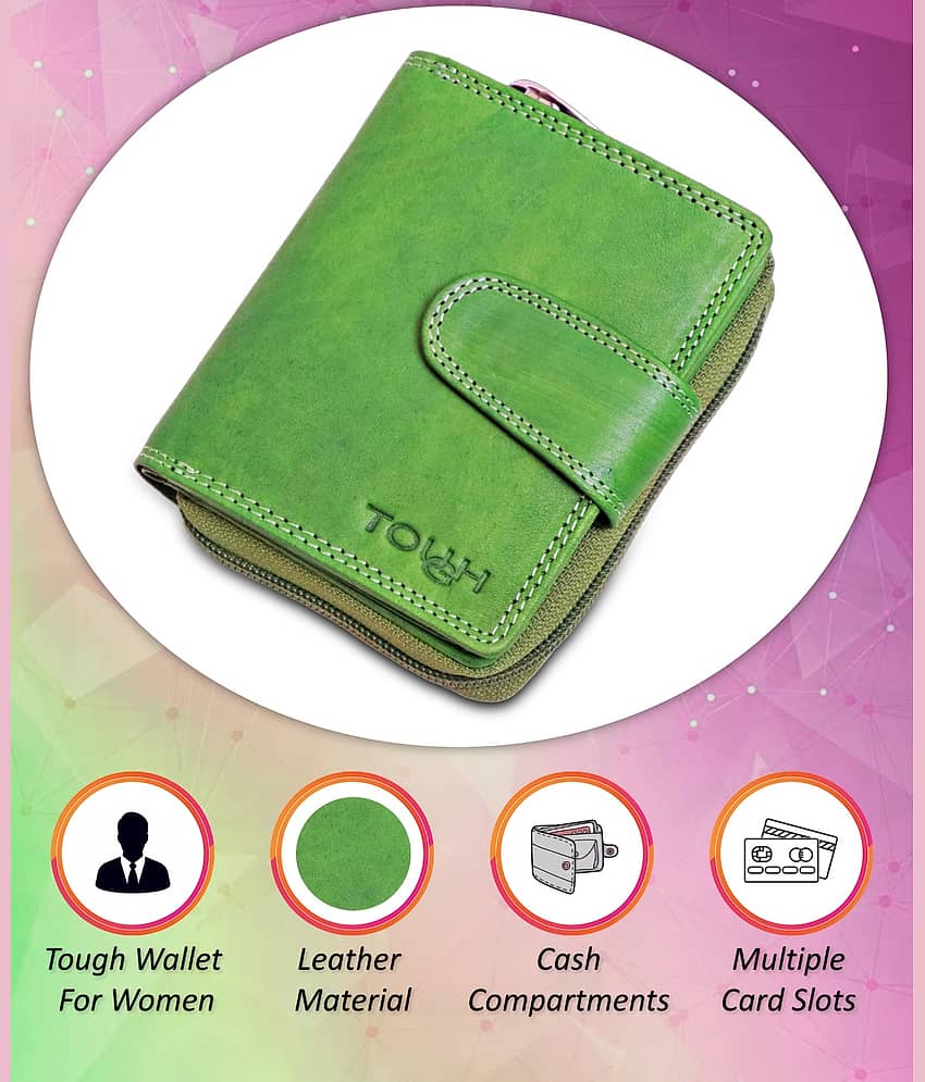 Tough Pink Pure Leather Purse view 2