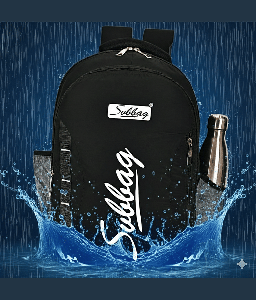 SVB BAG 40 Ltrs Black Polyester College Bag