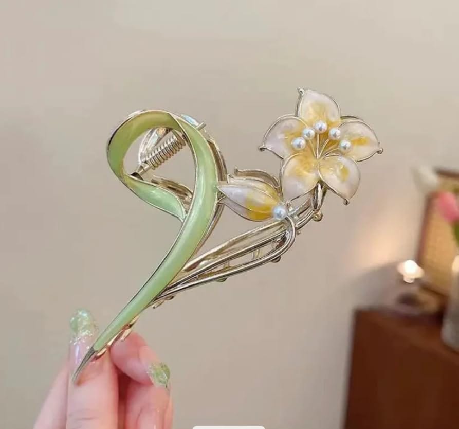 Elegant Butterfly Metal Hair Claw Clip for Women | Premium Alloy Hair Clamp | Strong Hold Fashion Hair Accessory for Daily Wear, Party & Office view 2