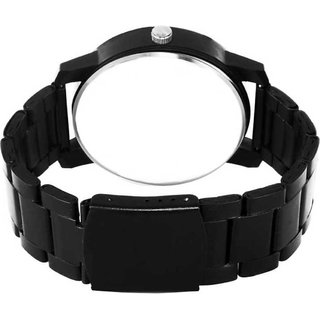 HRV Men's Round Dial Black Strap Analog Watch view 2