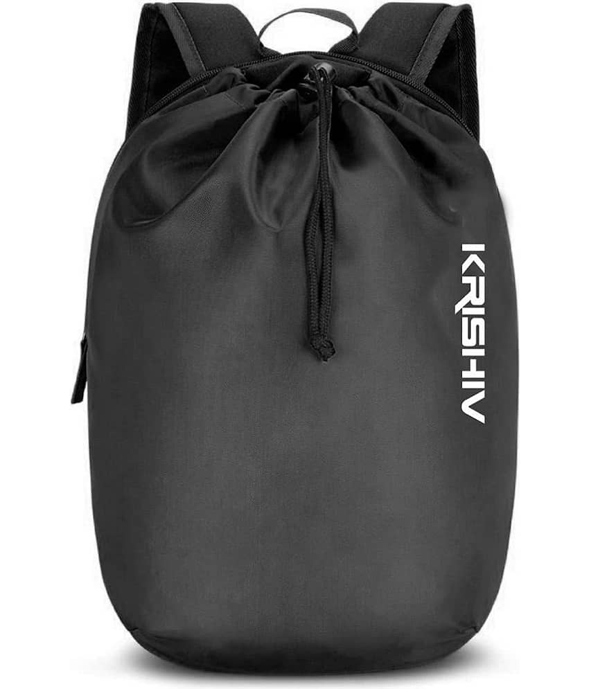 Krishiv 15 Ltrs Blue Drawstring Backpack Bag