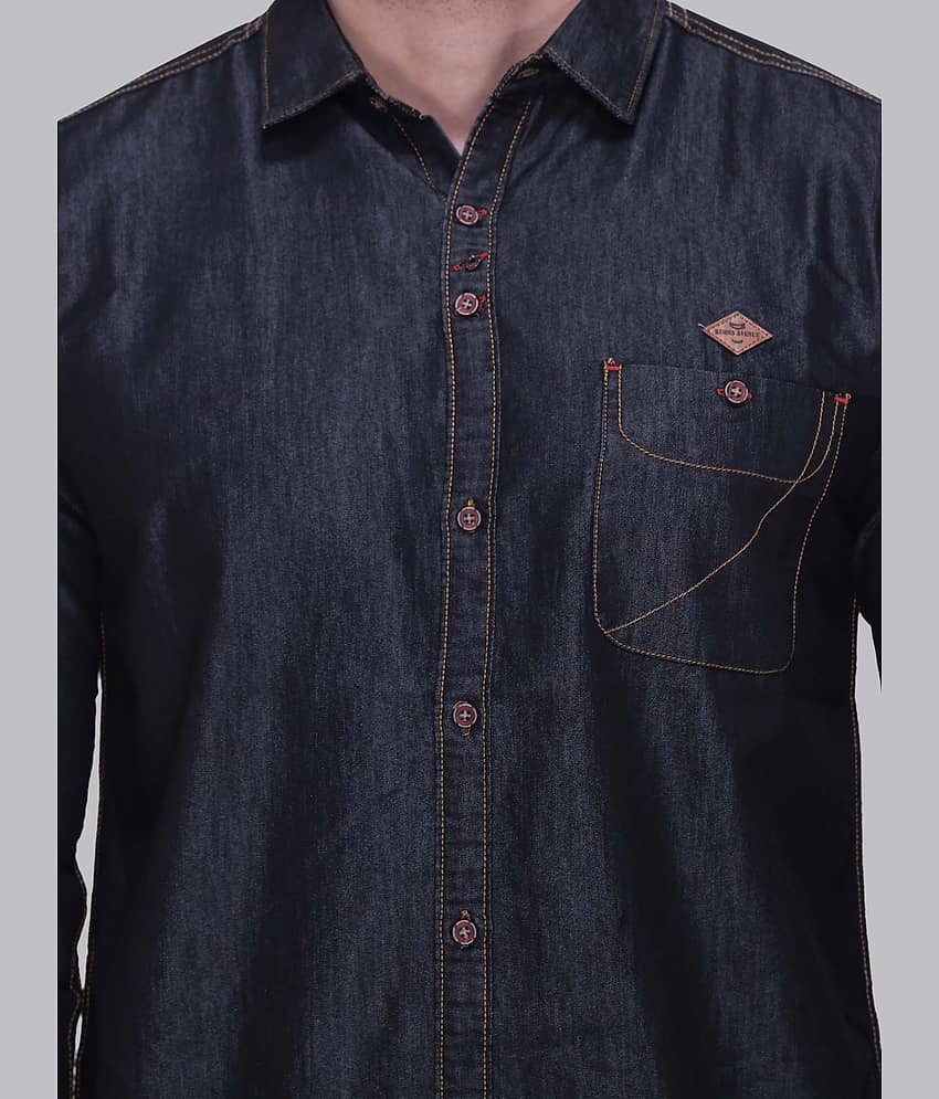 Kuons Avenue - Grey Denim Slim Fit Men's Casual Shirt ( Pack of 1 ) view 2