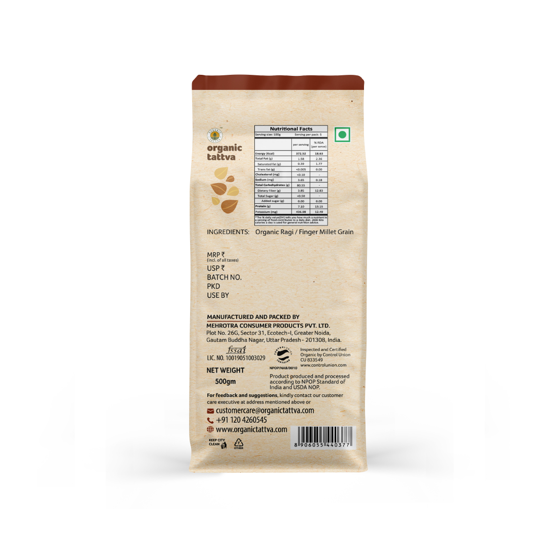 Organic Ragi Flour 500g view 2
