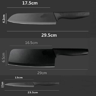 (Set of 3) Kitchen Knife, Meat Knife,Professional Chefs Knife, Sharp Blade with Ergonomic Handle for Home Kitchen and Restaurant view 2