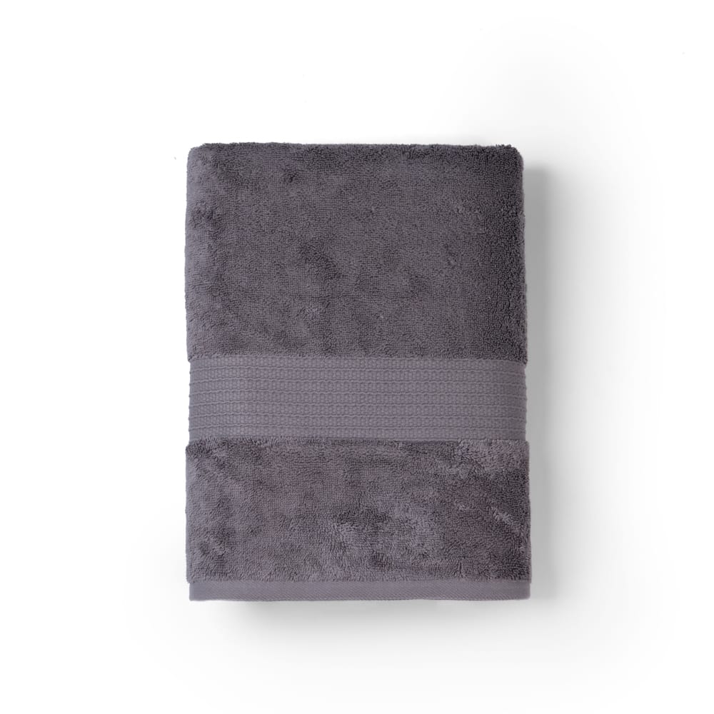 Feather & Spun Organic Cotton Bath Towel | Lavender Fragrance | GOTS Certified | Anti Microbial | Fade Resistant | Double Needle Stitch | 650 GSM | 76 cms x 137 cms view 2