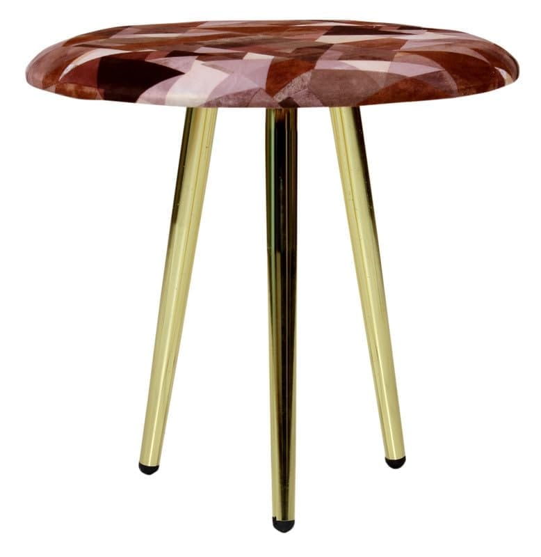 ShadowKart Ottoman Stool for Bedroom | Metal Pouffes for Sitting Ottoman | Foot Rest Wooden Ottoman Foot stools | Stool for Balcony | Make up Dressing Side Table, Metal Coffee Table 18x18x16 Inch view 2