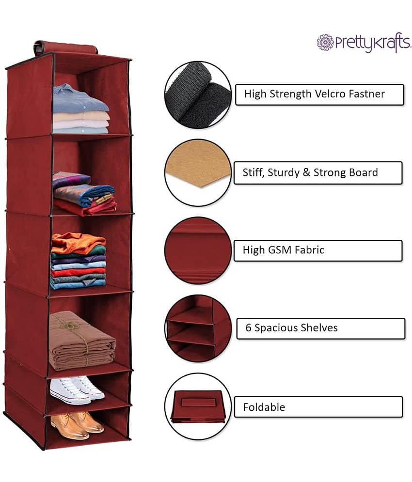 PrettyKrafts Door Hanging Maroon - Pack of 1 view 2