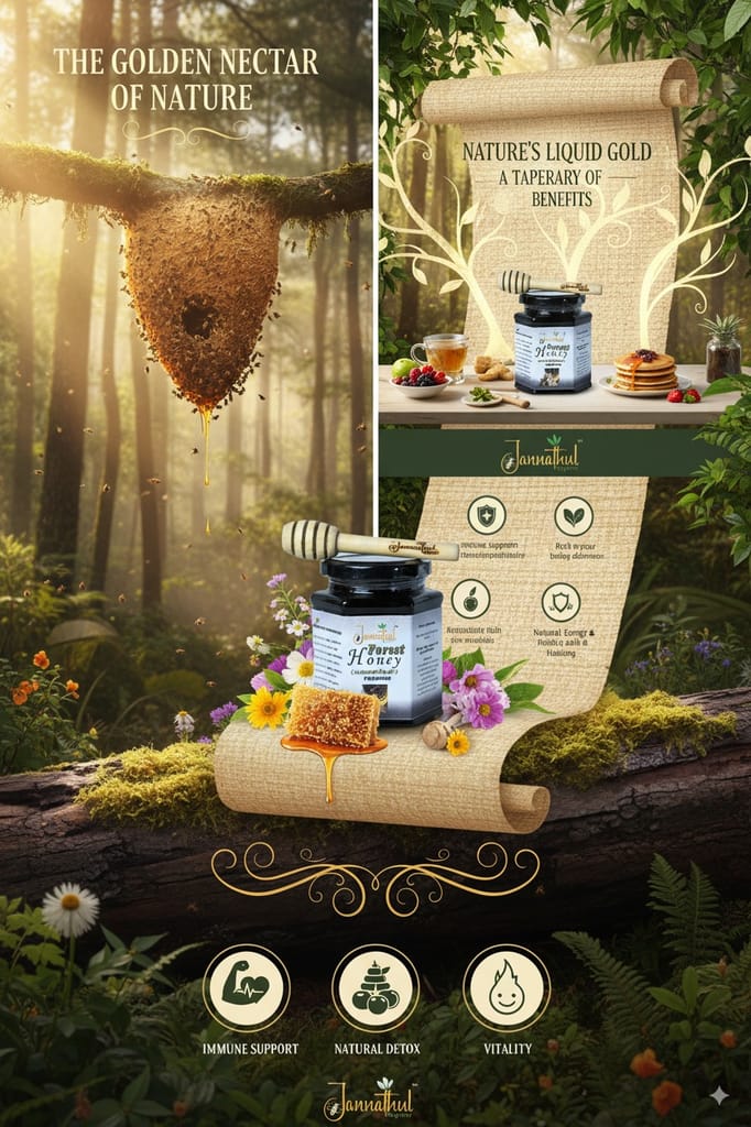 Jannathul Nayeem Forest Honey| Raw & Unprocessed view 2