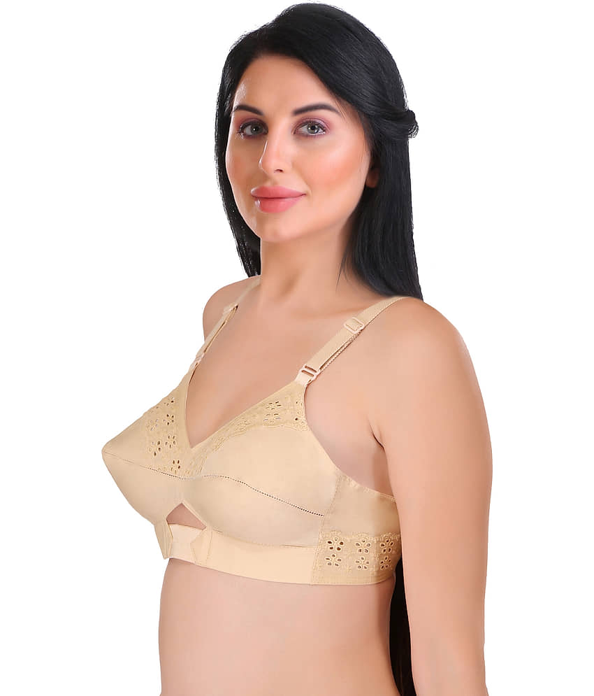 Featherline Pack of 2 Cotton Non Padded Everyday Bra For Women ( Multicolor2 ) view 2